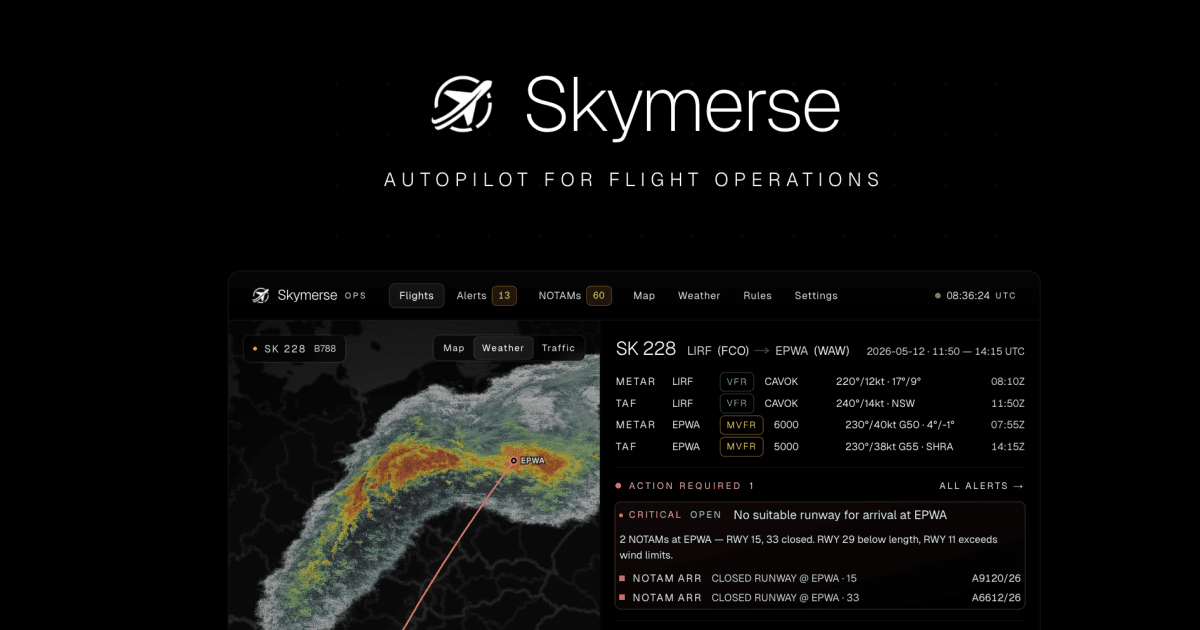 Skymerse autopilot for flight operations